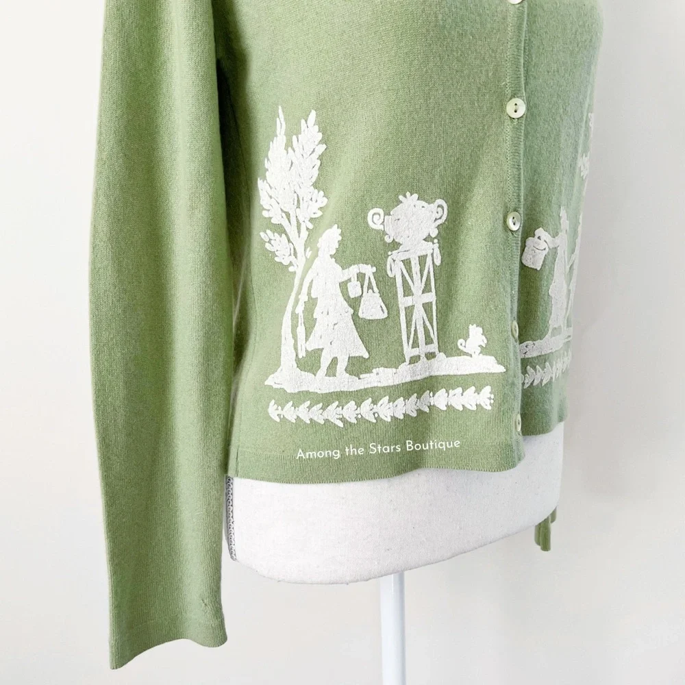 Extremely Rare Y2K Vintage Cashmere Cardigan ASO Phoebe Buffay in Friends - Picture 10 of 13